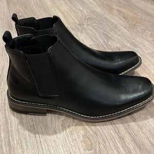 💕 Perry Ellis NWT portfolio Men’s dress shoes. Style:Chris. Black. Sz 7.5.